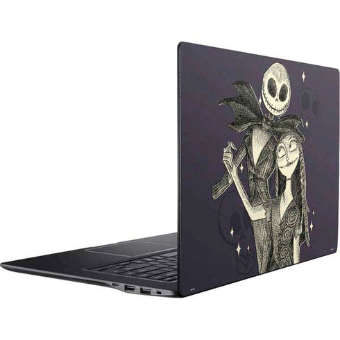 Disney The Nightmare Before Christmas Jack and Sally Art Ativ Book 9 (15.6in 2014) Skin